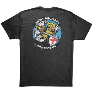 Next Level Mens Triblend Shirt - St. Michael Protect Us
