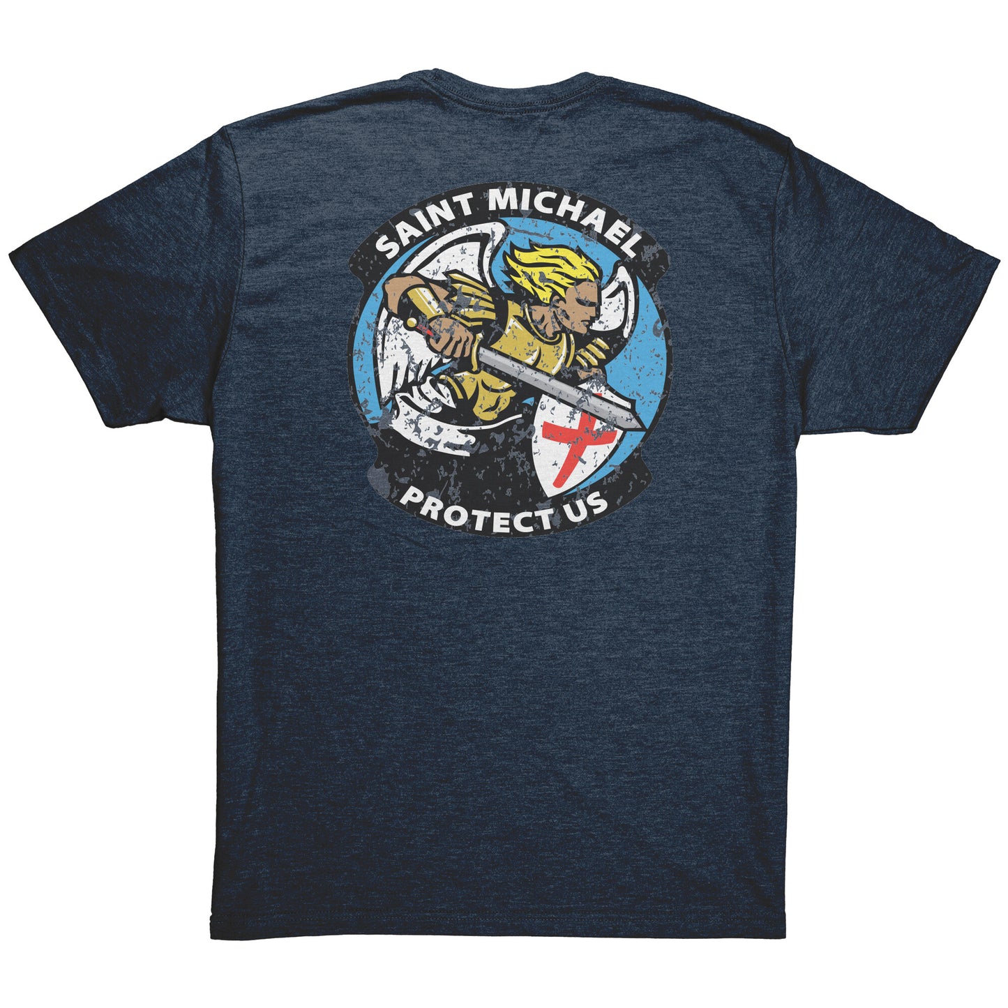 Next Level Mens Triblend Shirt - St. Michael Protect Us