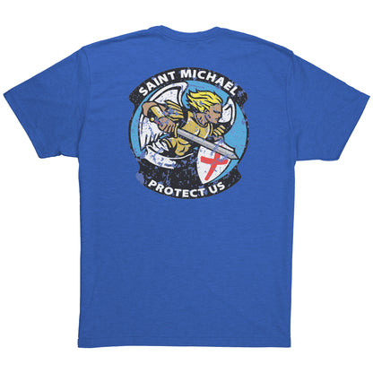 Next Level Mens Triblend Shirt - St. Michael Protect Us