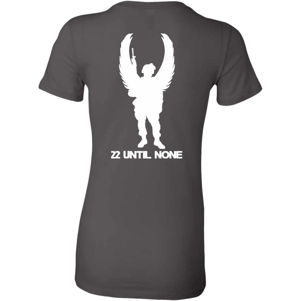 22 Until None Original Logo - White - Women's Long Length Slim Fit