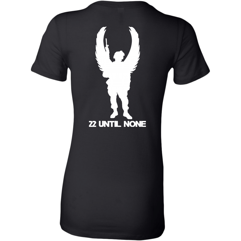 22 Until None Original Logo - White - Women's Long Length Slim Fit