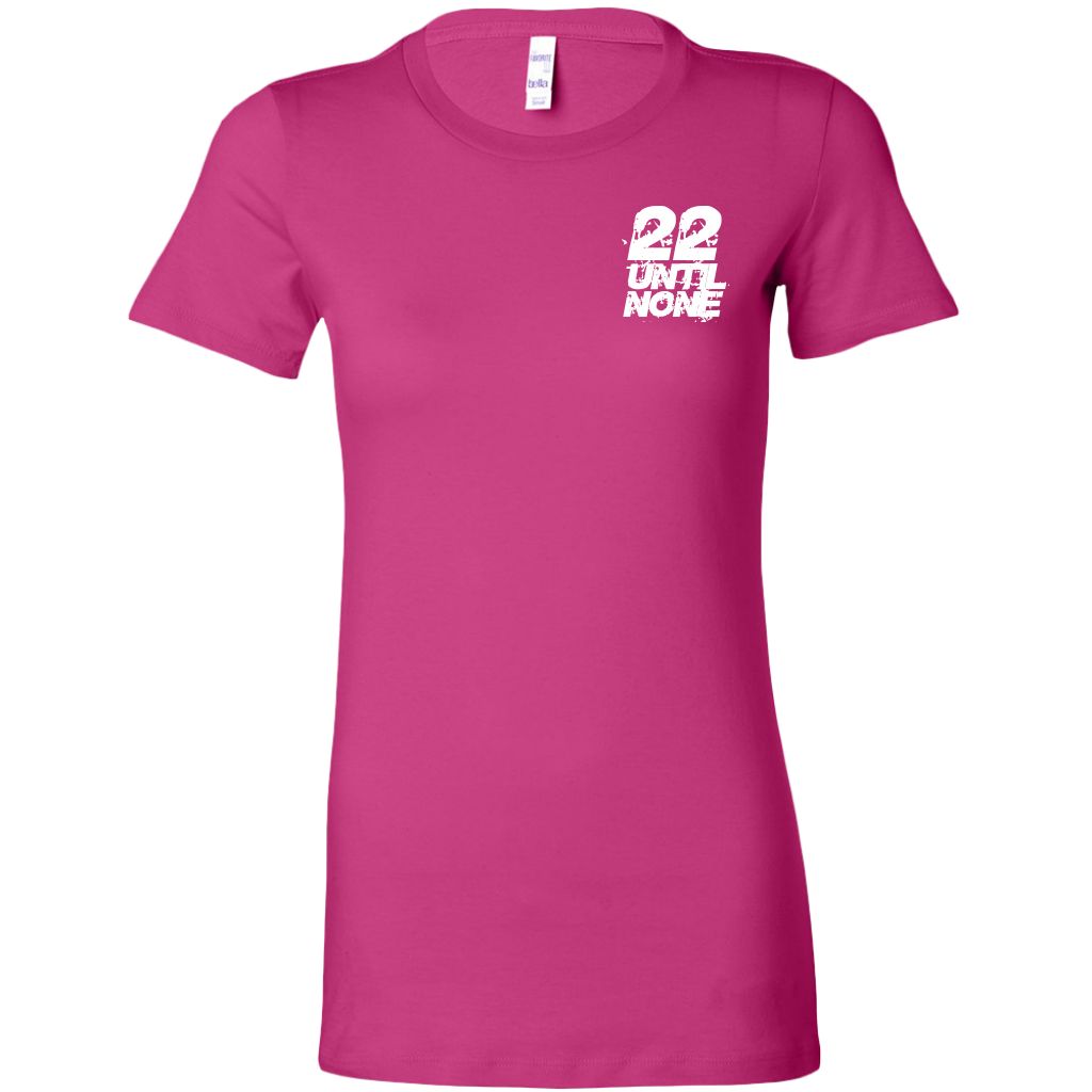 22 Until None Original Logo - White - Women's Long Length Slim Fit